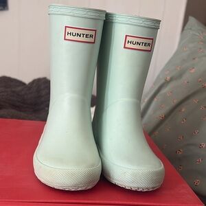 Hunter Kids Mint Green Rain Boots